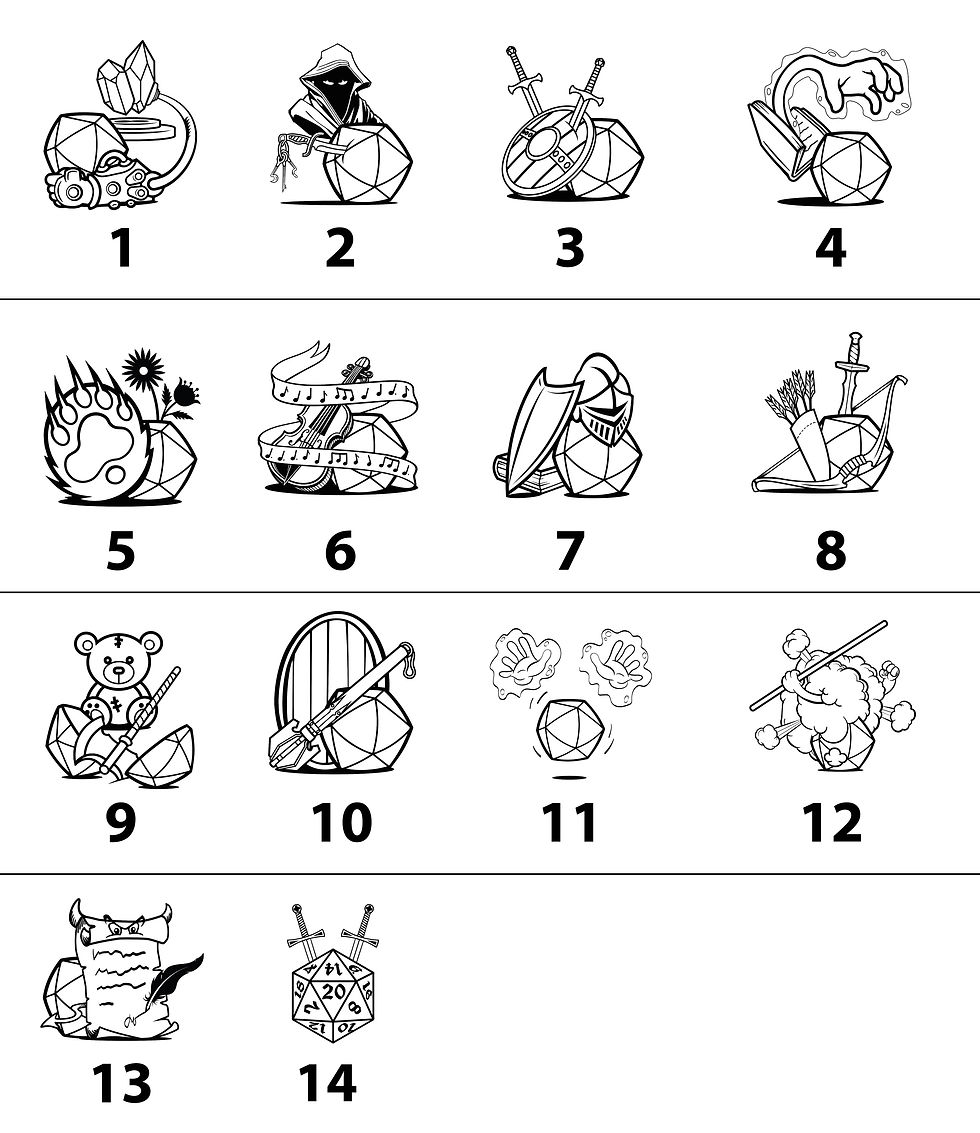 Miniature : Support de téléphone en bois style DnD