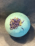 Thumbnail: Handmade Blue Peppermint Bath Bomb  With Cornflower Petals – Medium