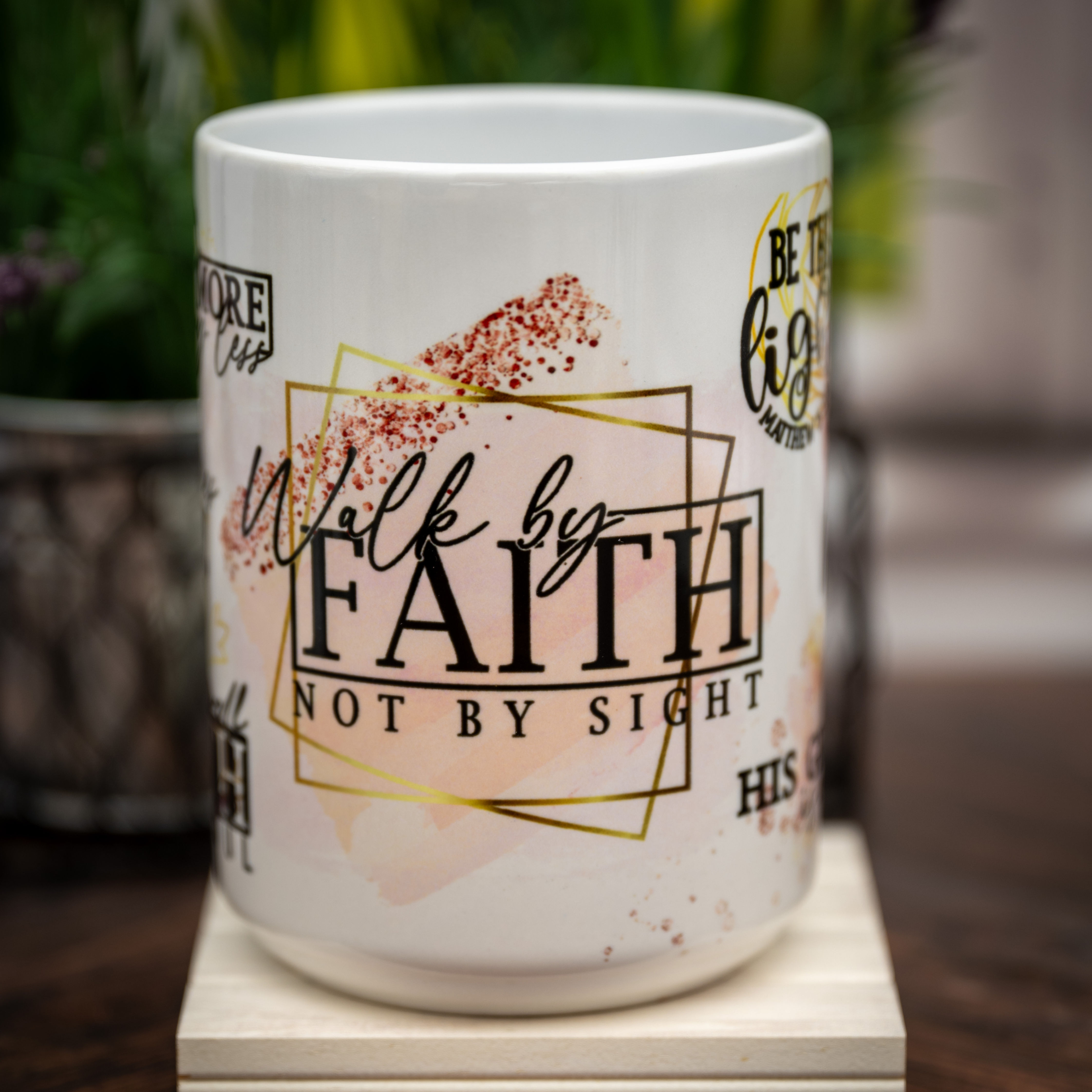 WALK BY FAITH Ceramic Coffee Mug