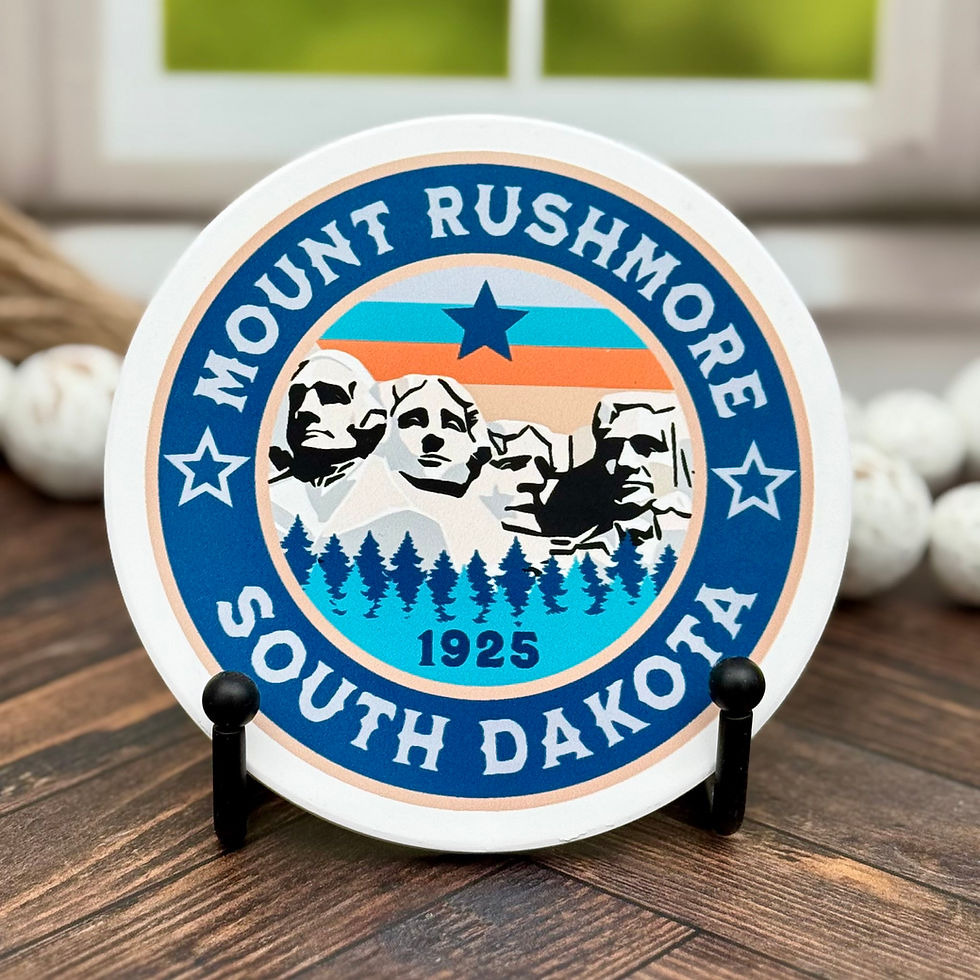 Thumbnail: Mount Rushmore Ceramic Coaster Set