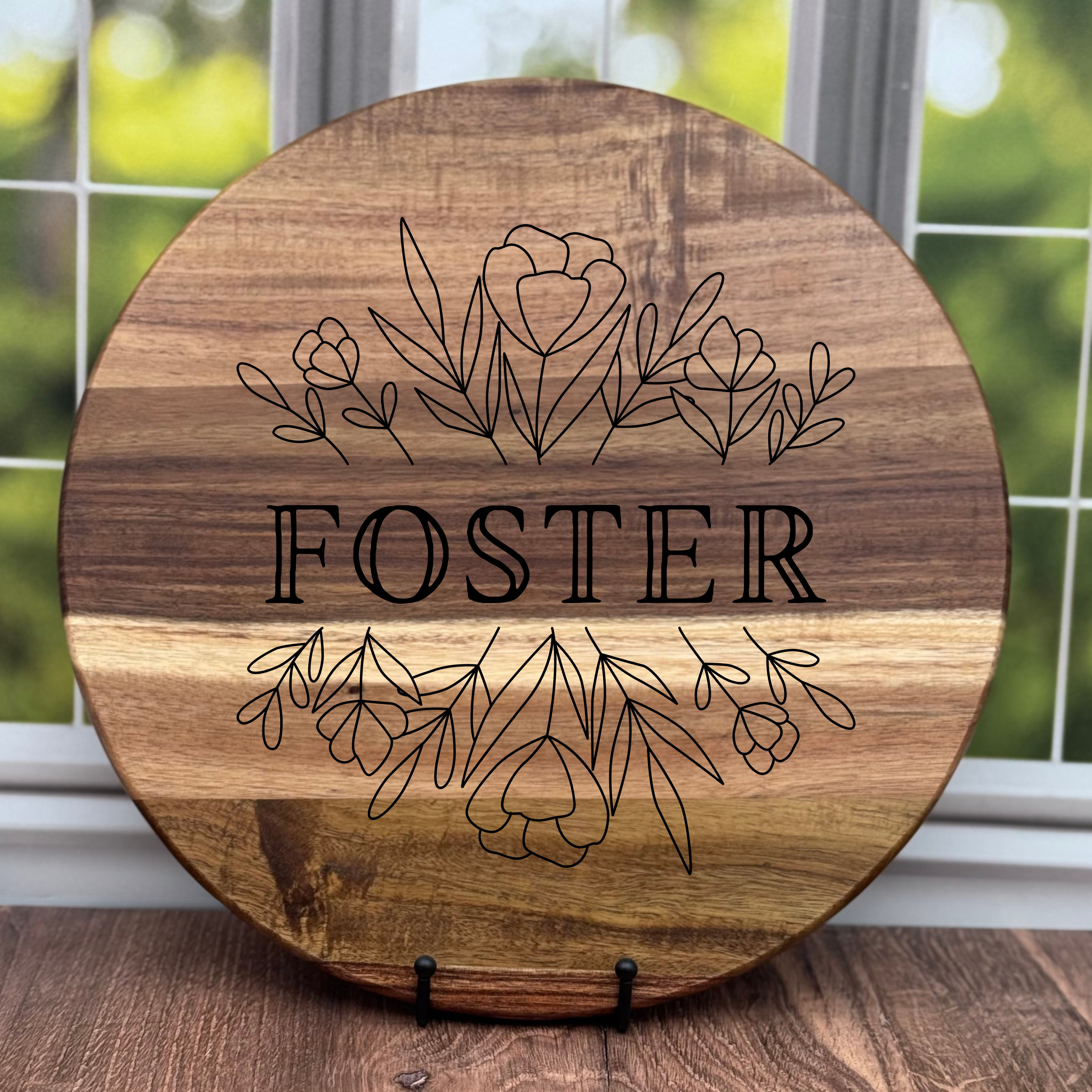 Acacia Wood Lazy Susan