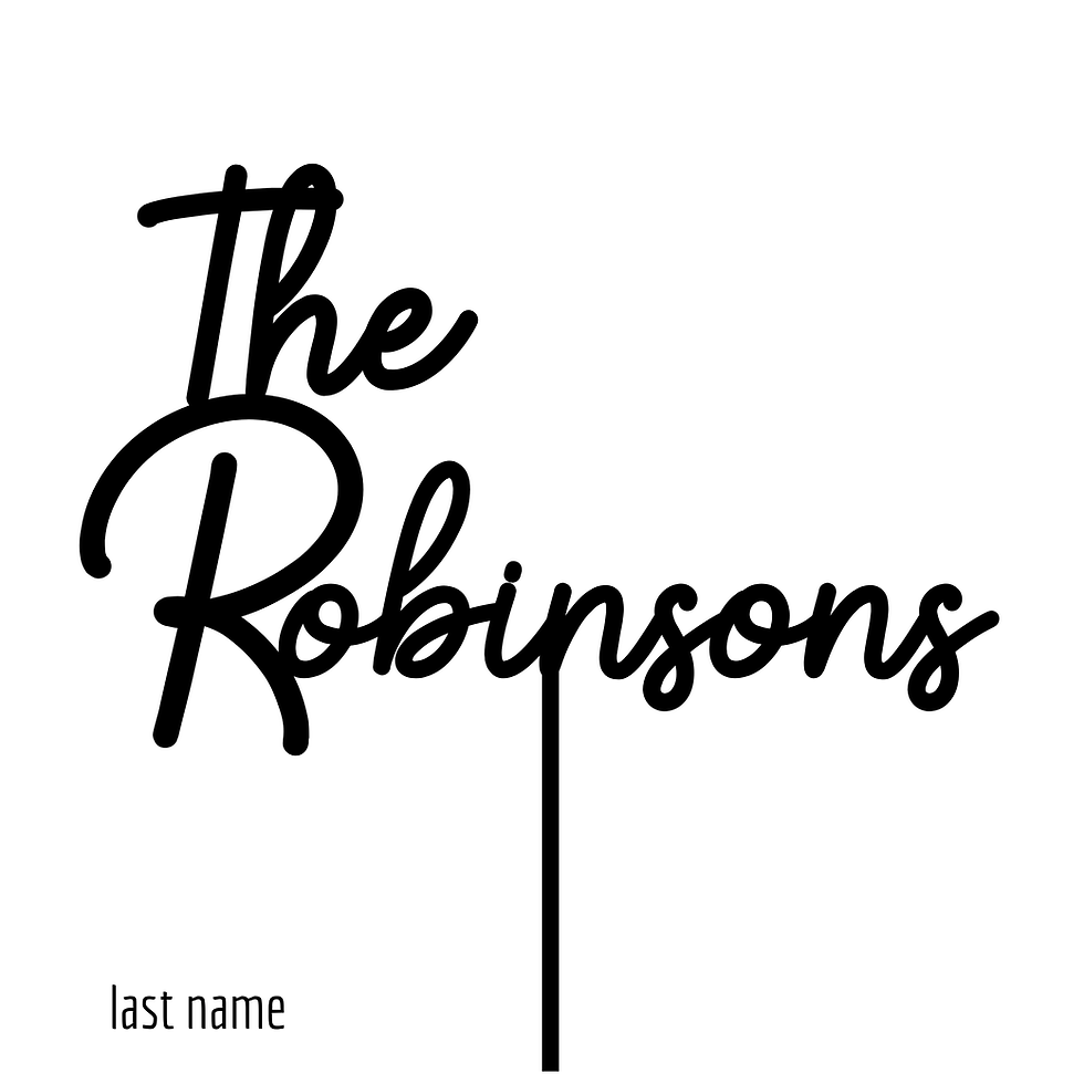 Thumbnail: Custom Acrylic Cake Topper