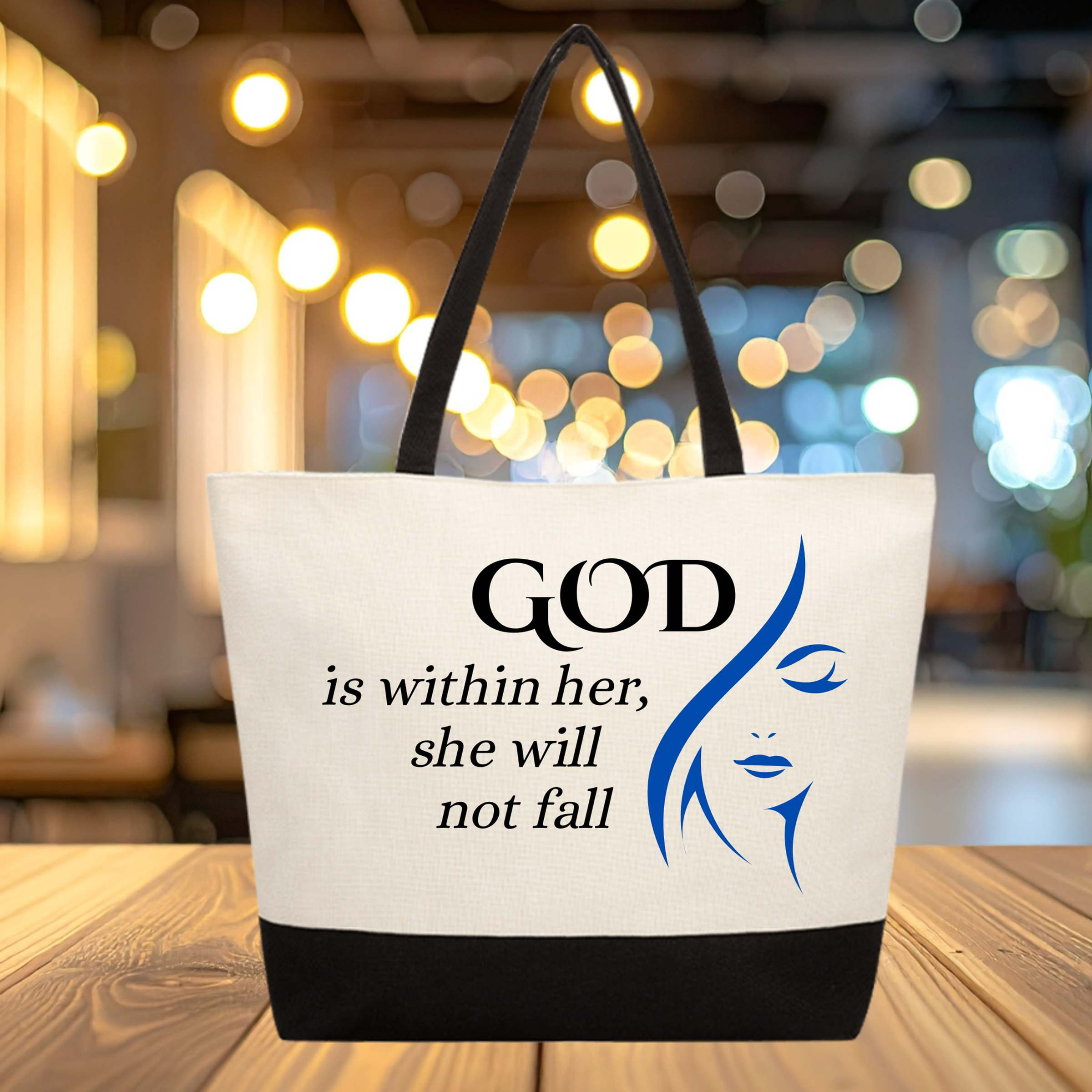 GOD IS WITHIN HER Canvas Tote Set