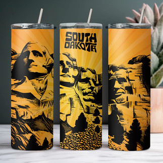 Image of Mount Rushmore South Dakota custom tumblers