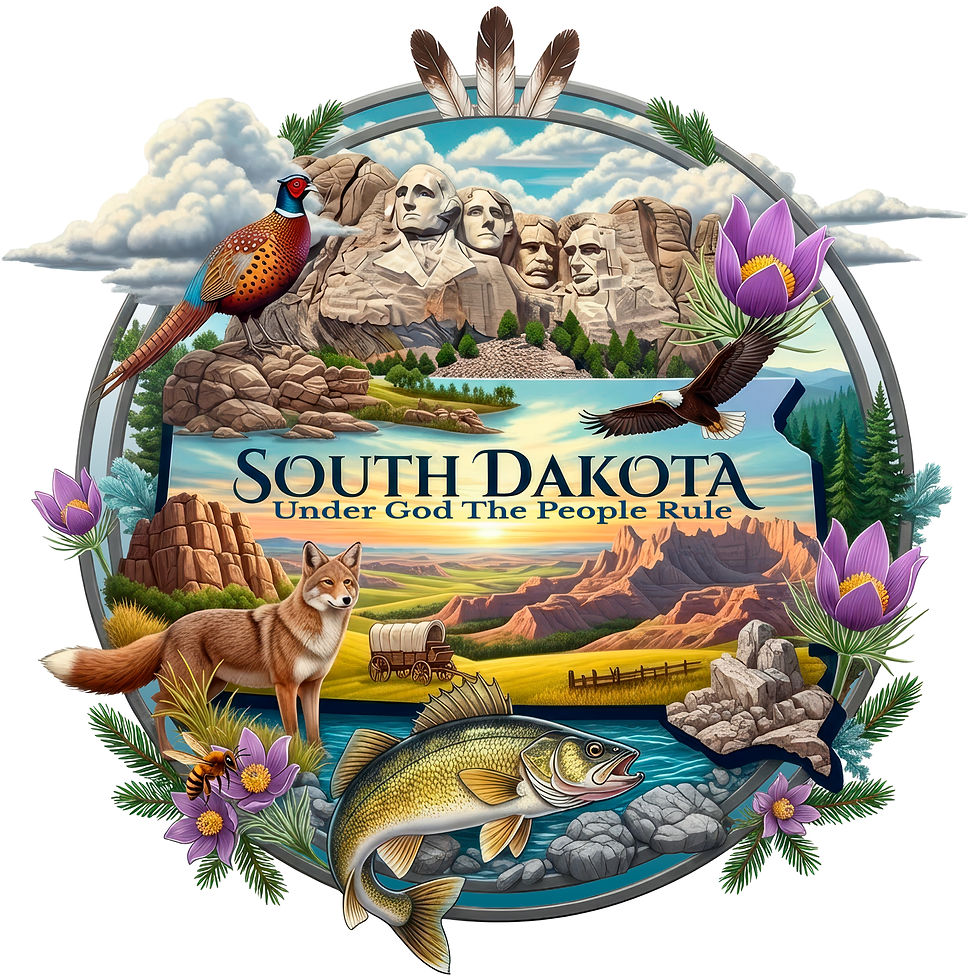 Thumbnail: South Dakota Emblem Canvas Tote Set