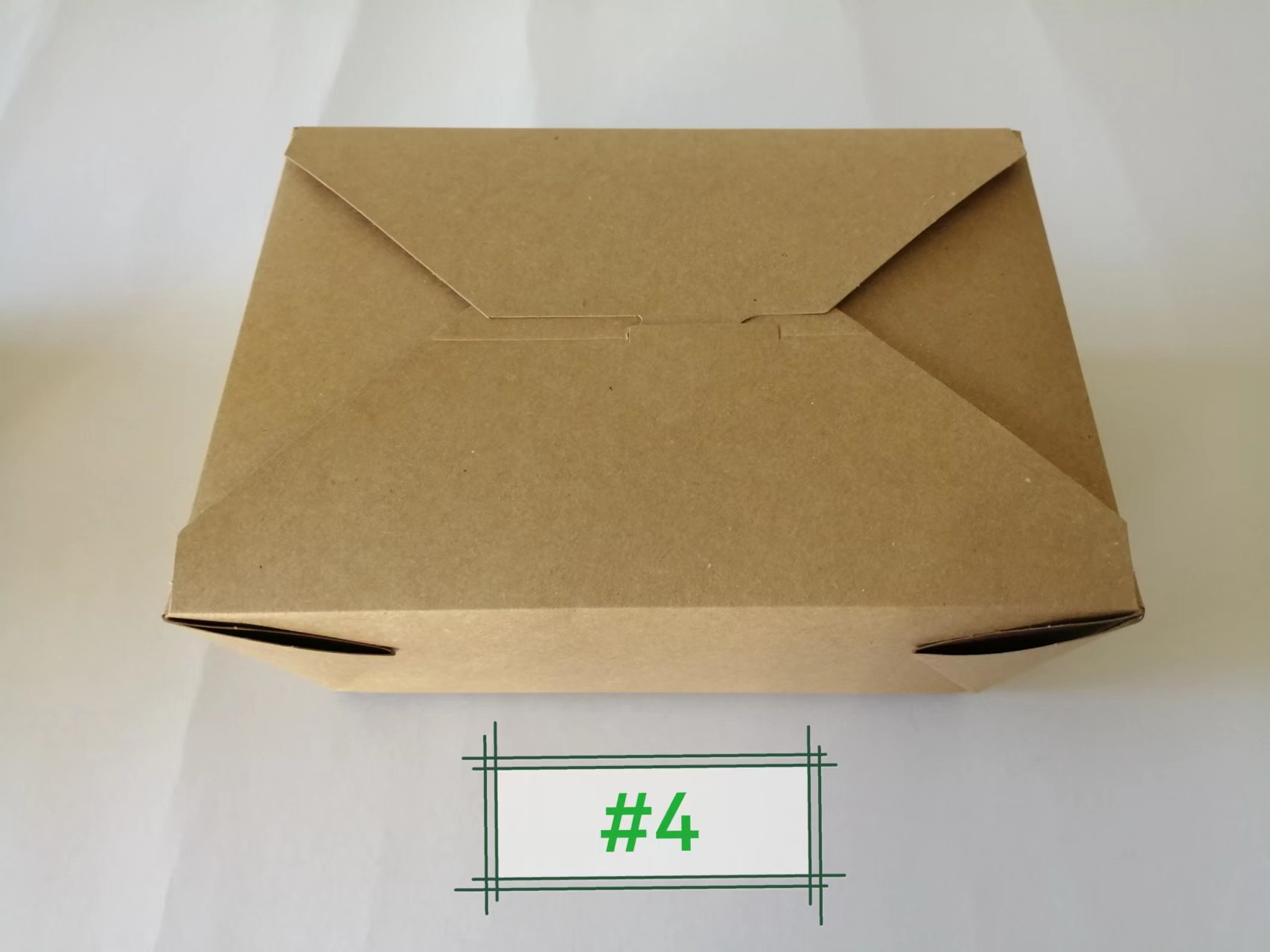 #4 Kraft Takeaway Containers 160pcs
