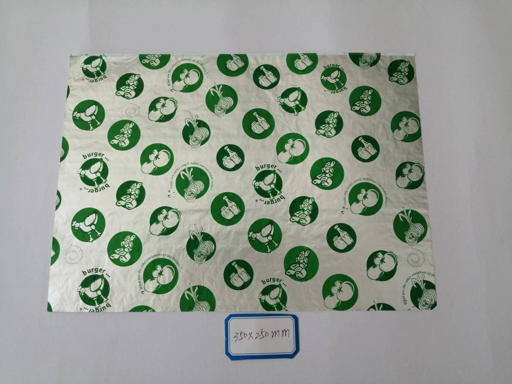 "Green Burger Burger" 350mm*250mm 2000pcs
