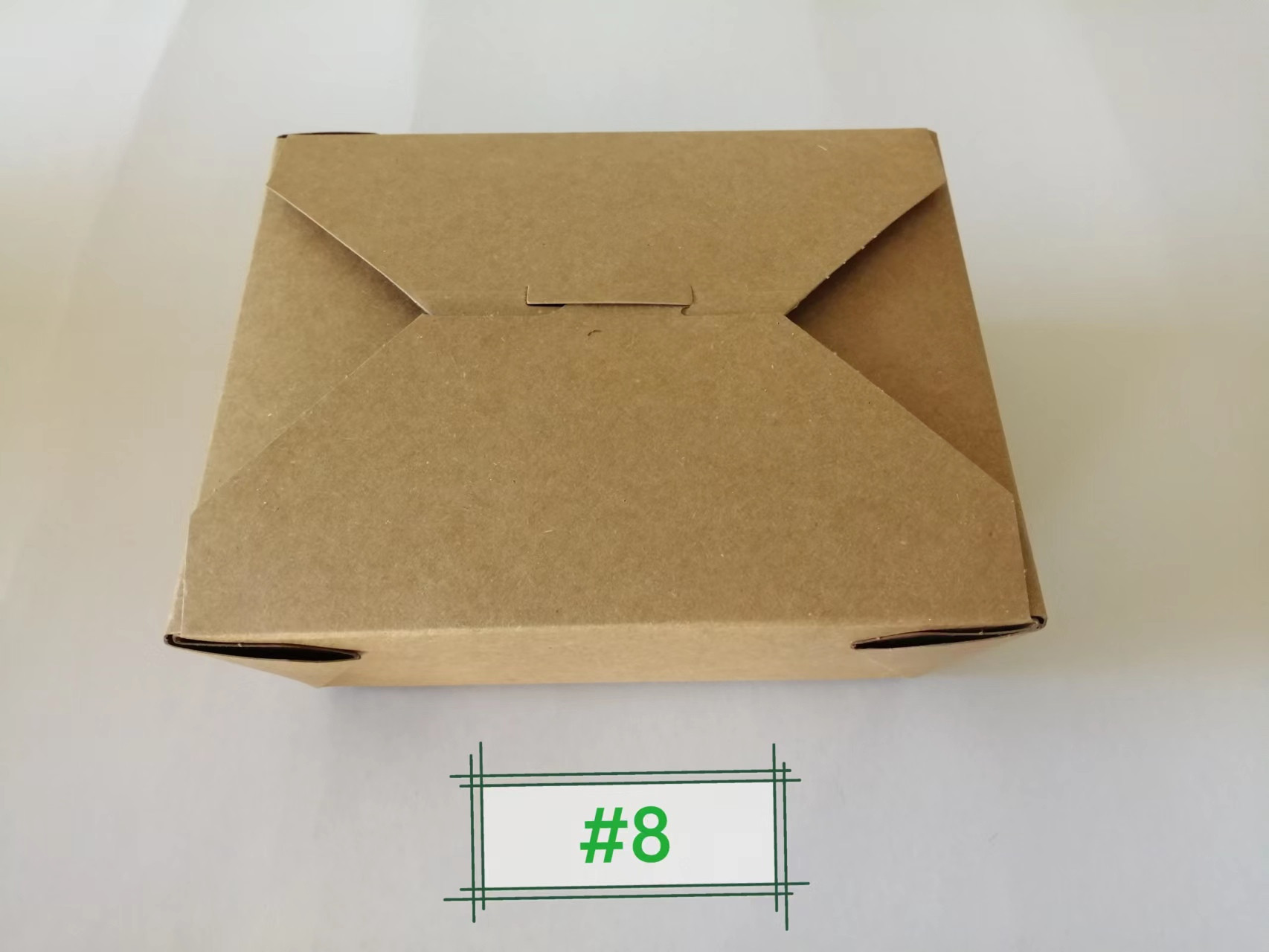 #8 Kraft Paper Take-Away Containers 300pcs