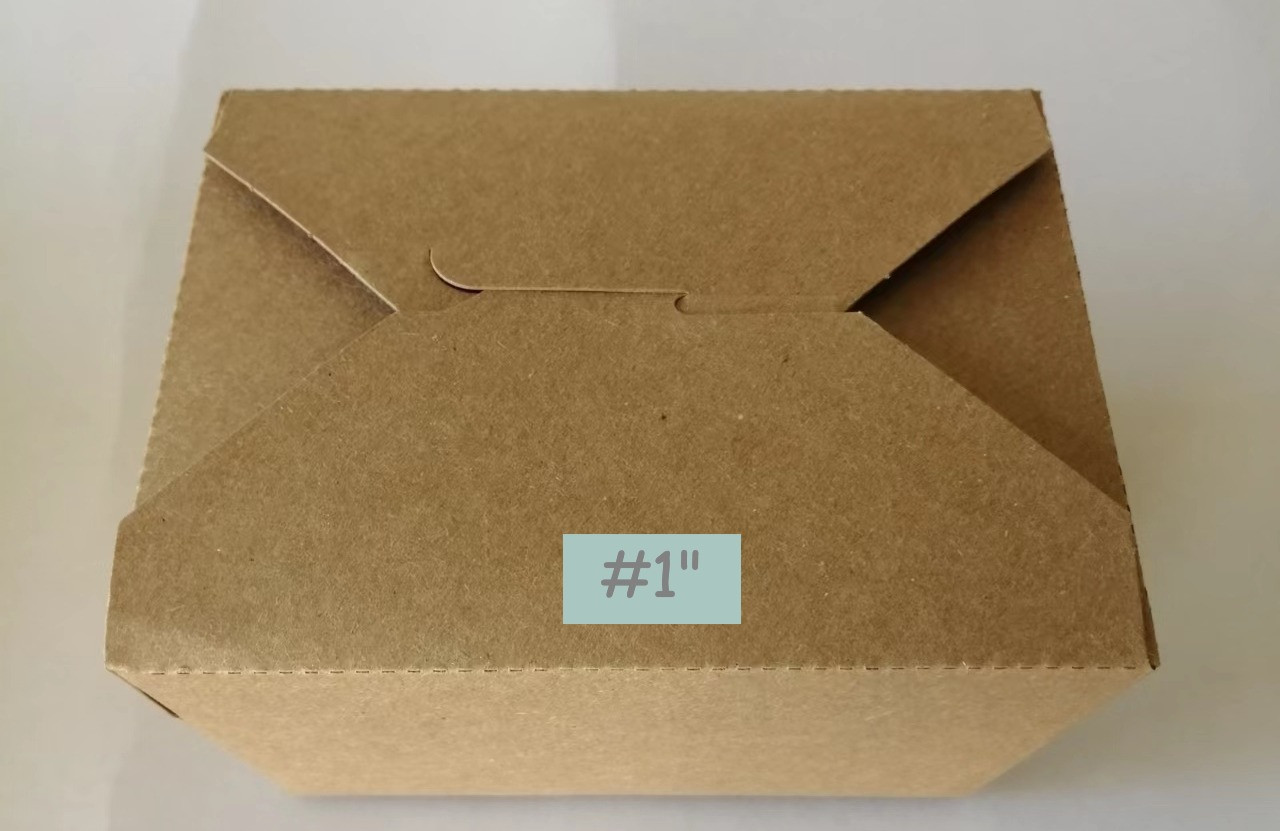 #1" Take-Away Paper Containers (Inner Connected) 450pcs