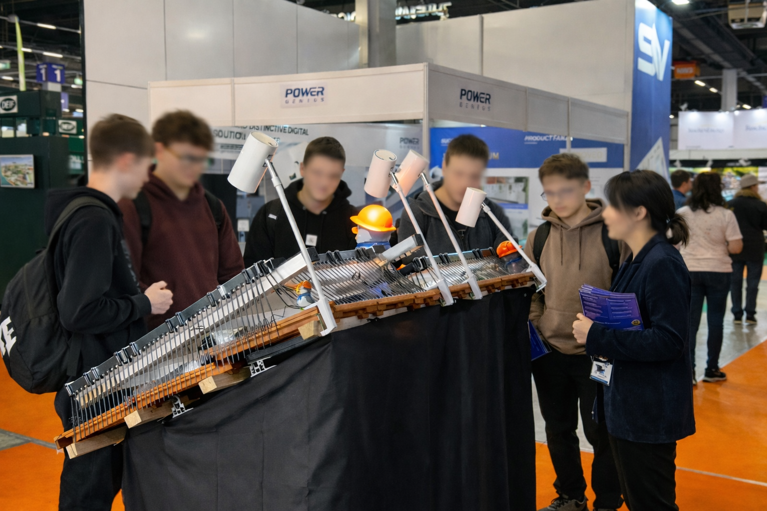 ENEX 2026 Besucher erkunden PV Protector® Vogelschutz-Demo — PV Protector®