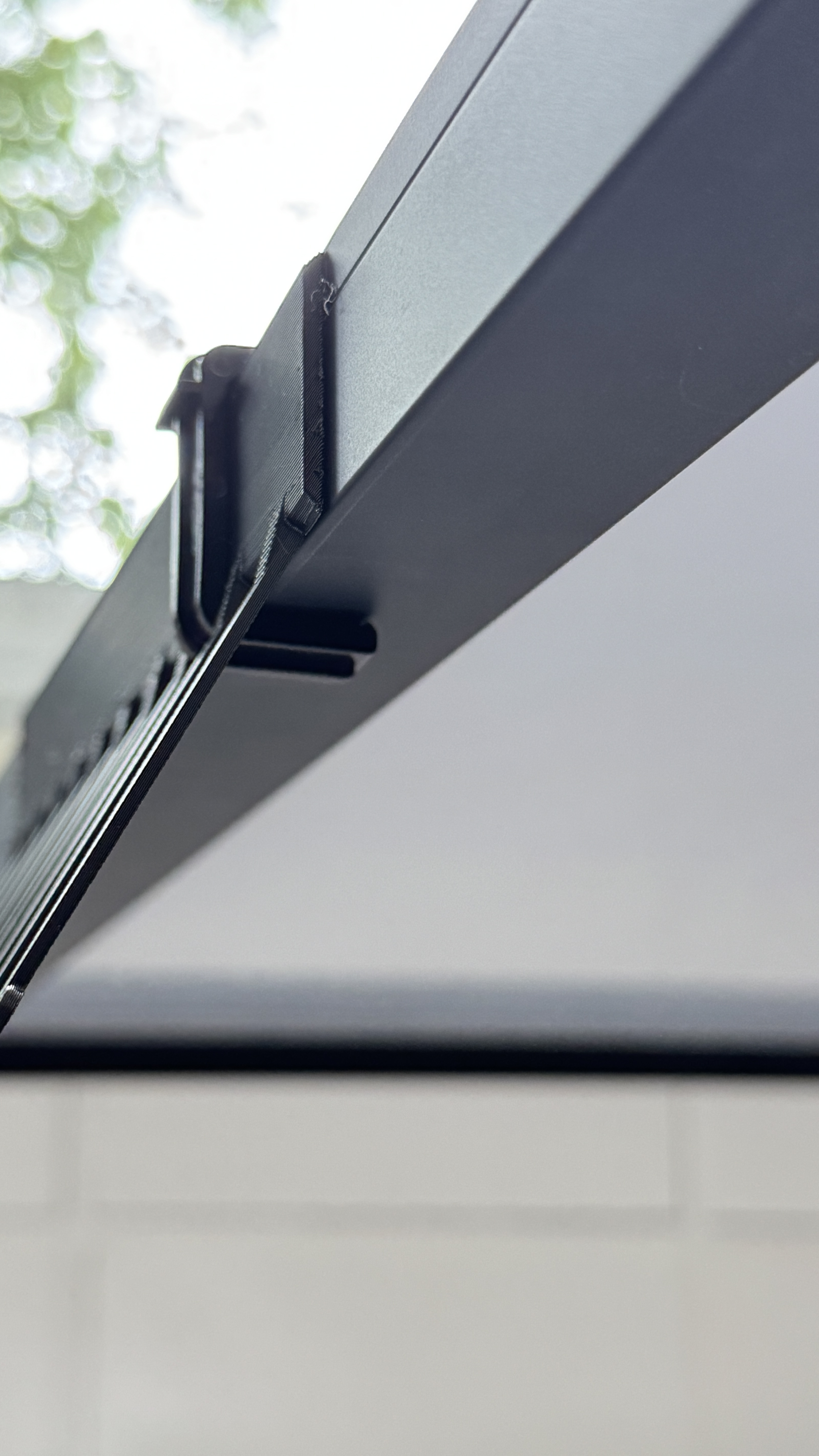 Bird protection brush strip preventing nesting under panels