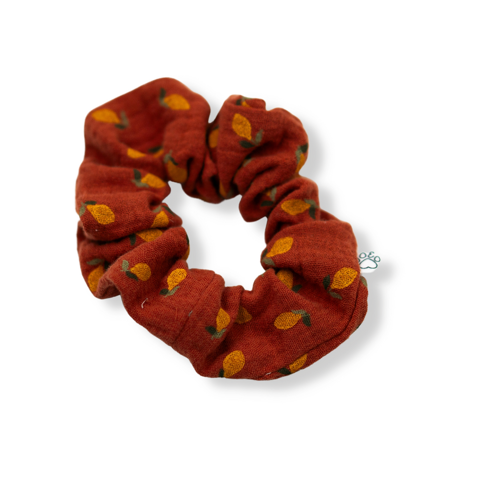 Lemon Red Scrunchie (Einzeln)