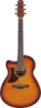 Linkshänder-Akustikgitarre Ibanez AAM50LCE in Light Brown Sunburst