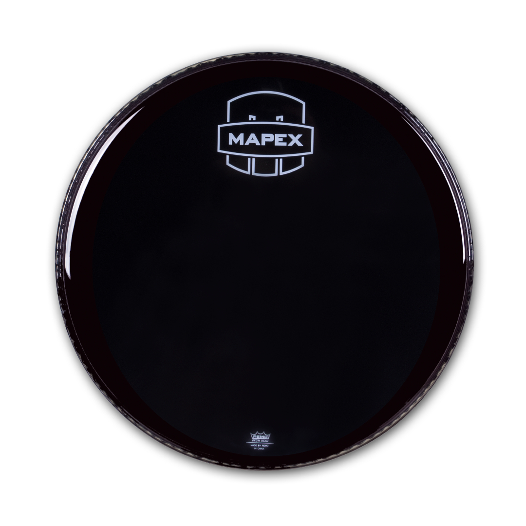 MAPEX Bass Drum Frontfell, 24", Remo UC Powerstroke 3, schwarz