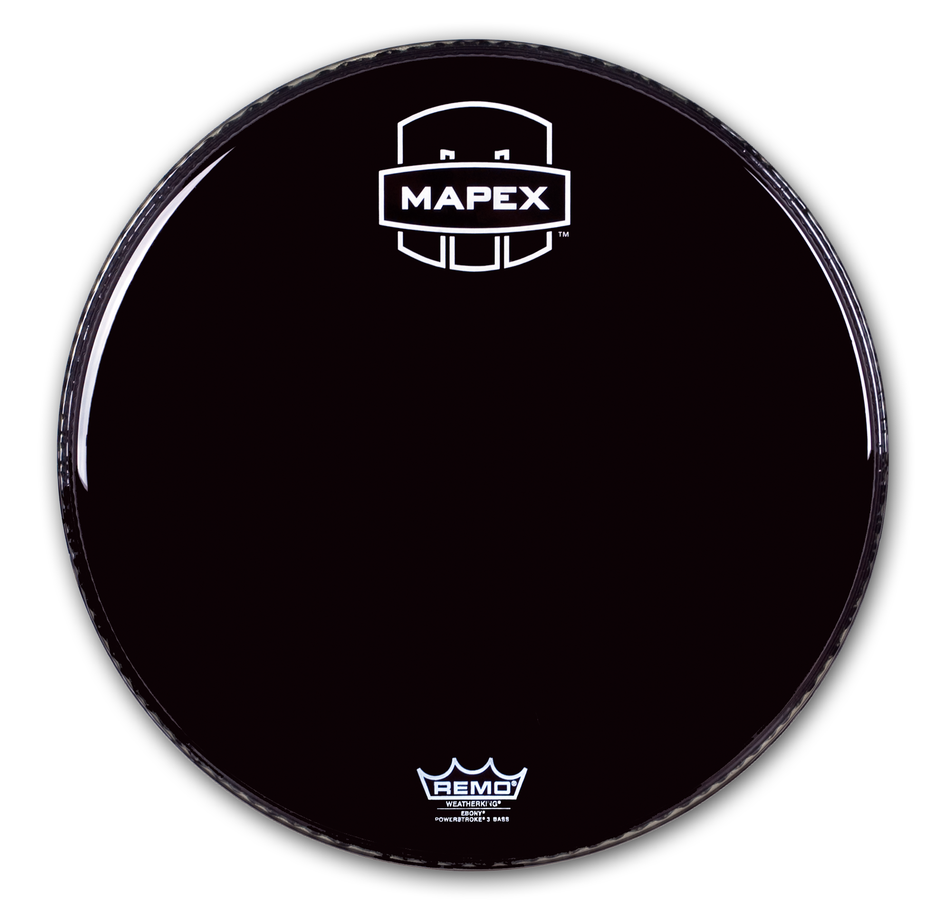 MAPEX Bass Drum Frontfell MPFHMA20B, 20", Remo UC Powerstroke 3, schwarz