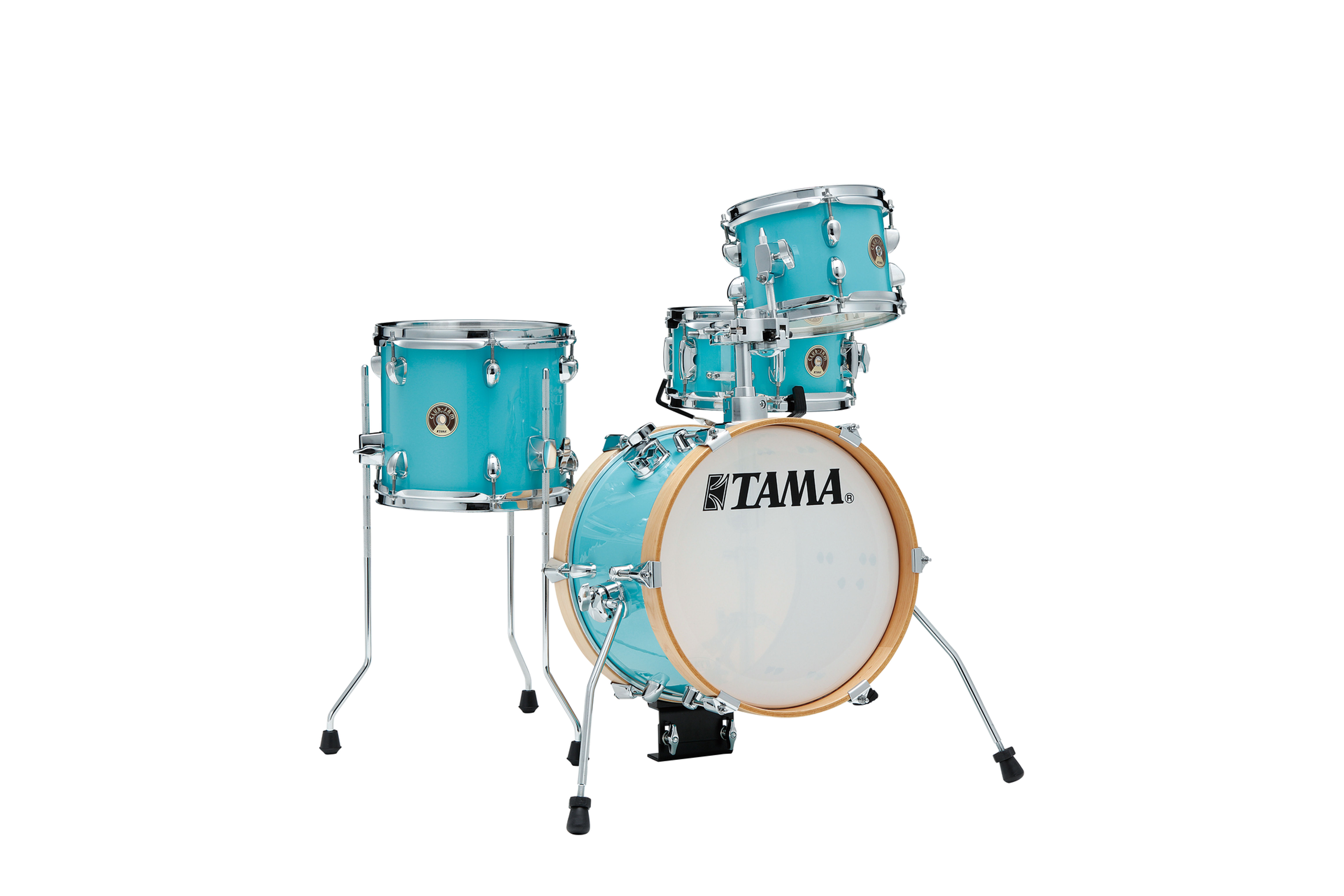 TAMA Club-Jam Flyer Ultra LJK44S-AQB Compact Drum Kit 4 teilig Aqua Blue/Chrom
