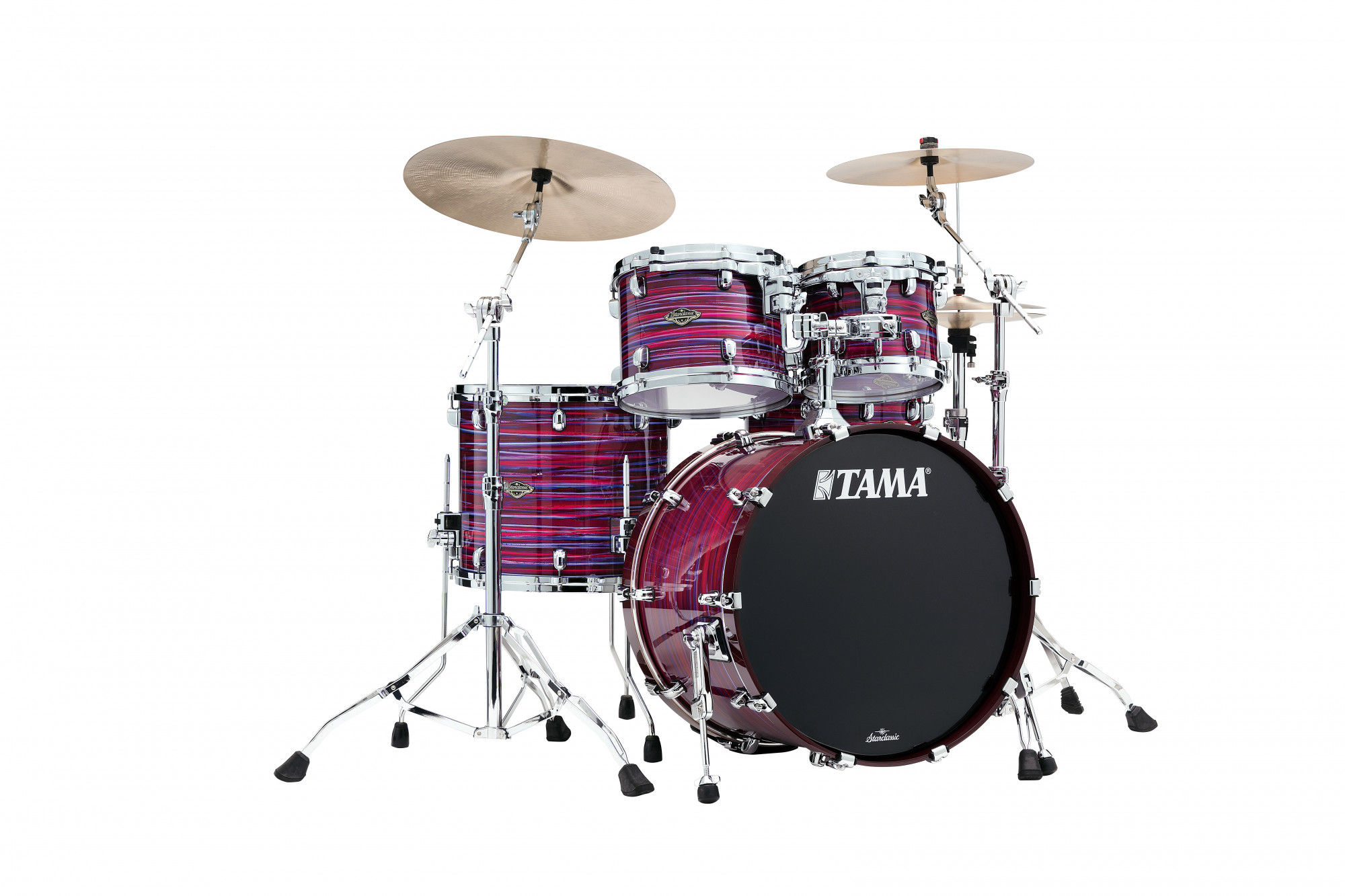 TAMA Starclassic Walnut/Birch Lacquer Shell Kit 4 teilig -  Phantasm Oyster