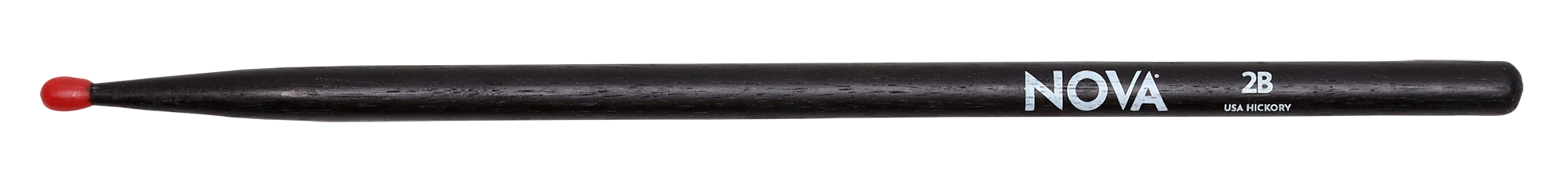 VIC FIRTH Drum Sticks, NOVA, 2BNB, Nylontip, schwarz