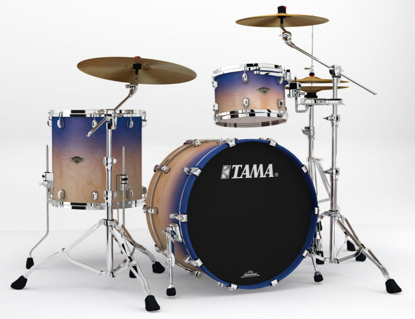 TAMA Starclassic Walnut/Birch WBS32RZS-SAF Shell Kit - Satin Purple Atmosphe
