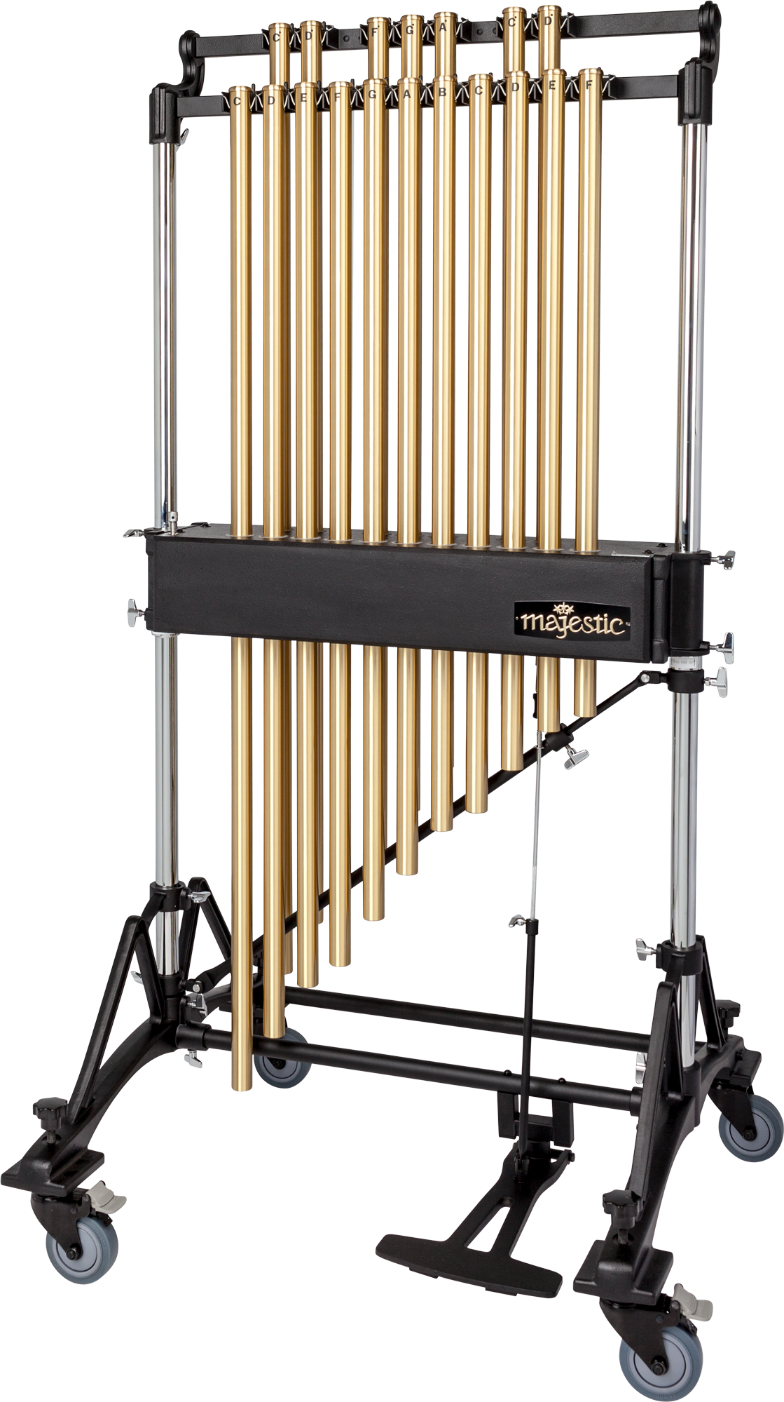 MAJESTIC Röhrenglocken, Deluxe Series, 18 Röhren, 1.5 Oktaven C5-F6