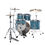 Miniature : TAMA Starclassic Walnut/Birch 4-teiliges Drumset – Turquoise Pearl Finish Gesamtansicht