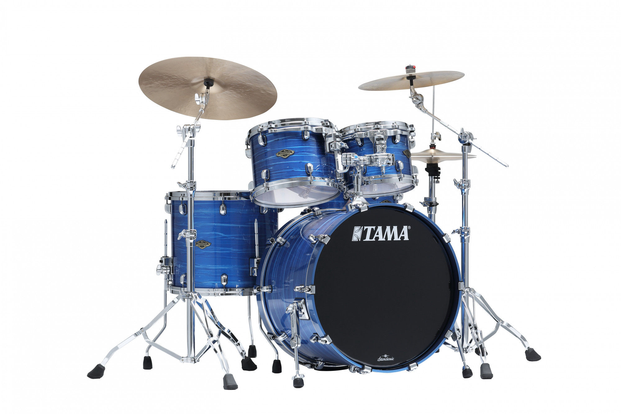 TAMA Starclassic Walnut/Birch  Shell Kit 4 teilig -  Ocean Blue Ripple