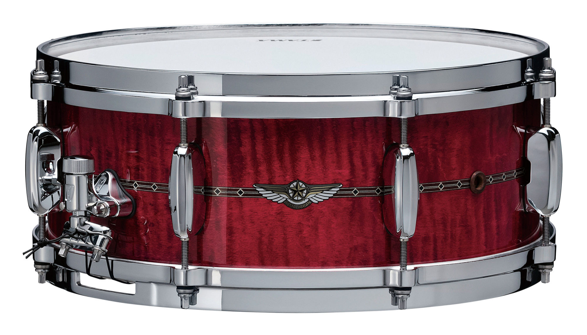 TAMA STAR Maple Snaredrum 14" x 5,5" - TMS1455S-RRCM Raspberry Curly Maple