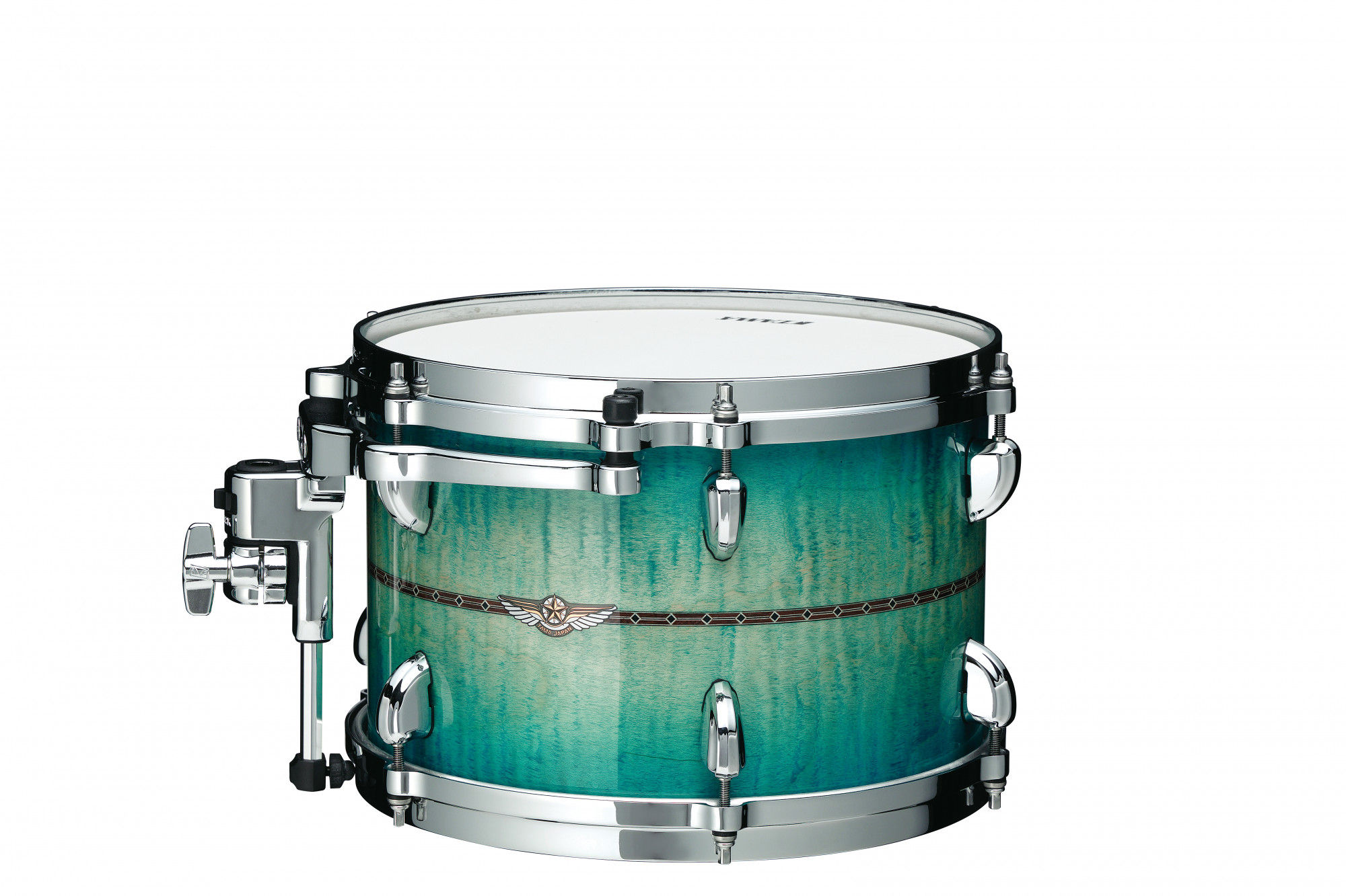 TAMA STAR Maple Tom Tom - 8" x 6" Emerald Sea Curly Maple Burst/Chrom


