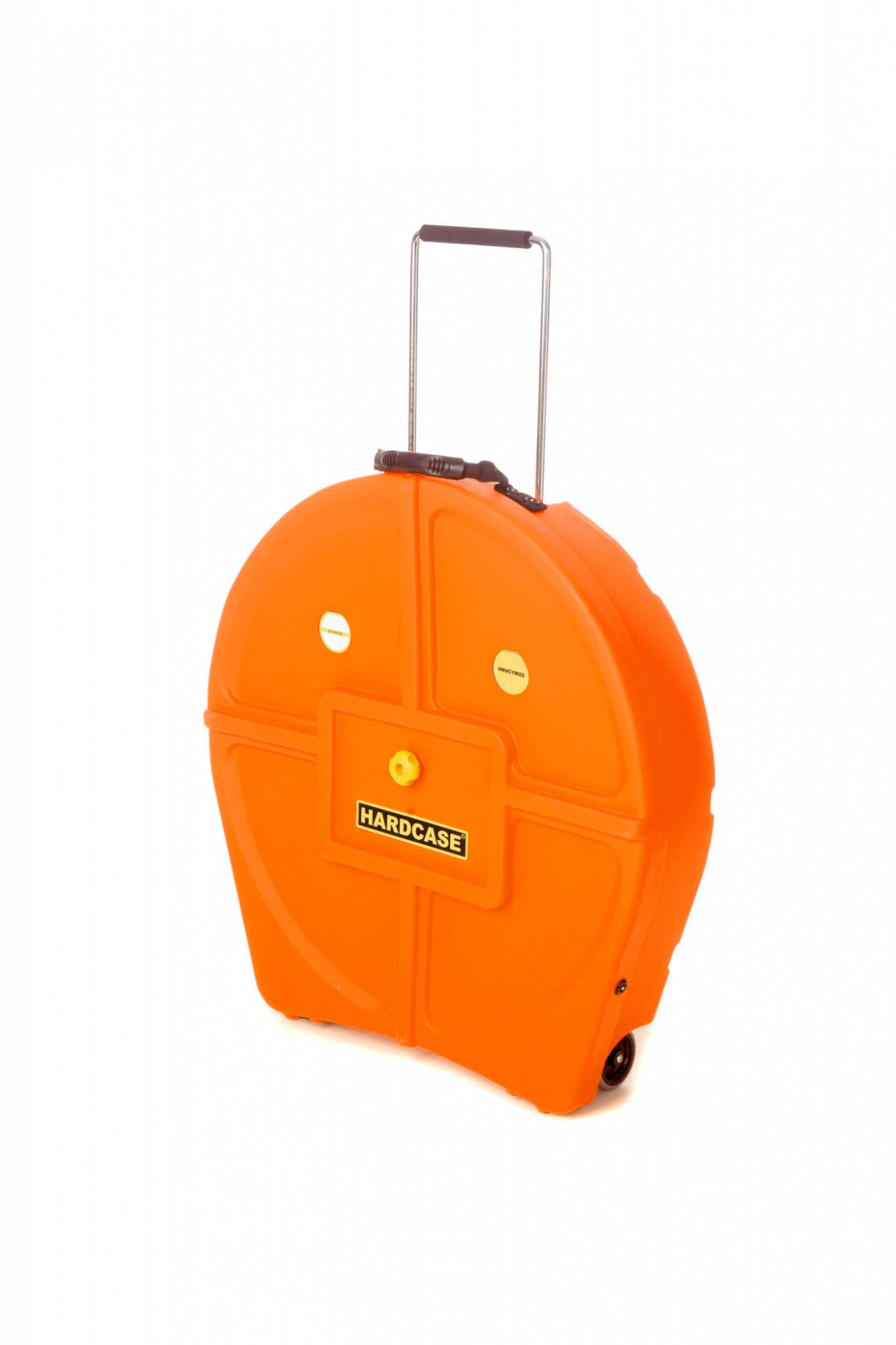 HNP9CYM22-O HARDCASE Cymbal Trolley-Case mit Rollen 22" - Orange / für 9 Becken