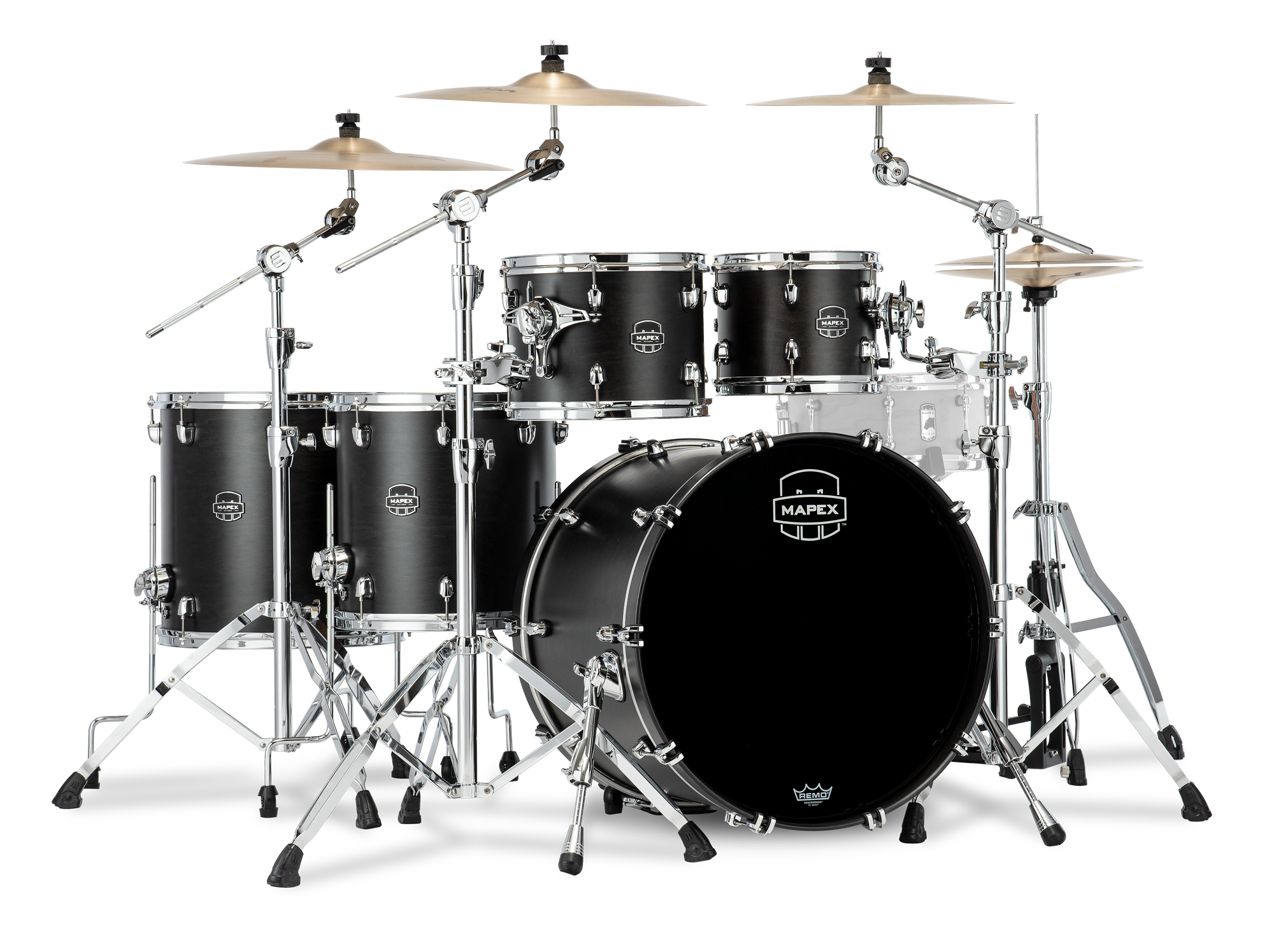 MAPEX Shellset MXSR628XFB, Saturn, Stage+, Satin Black #FB