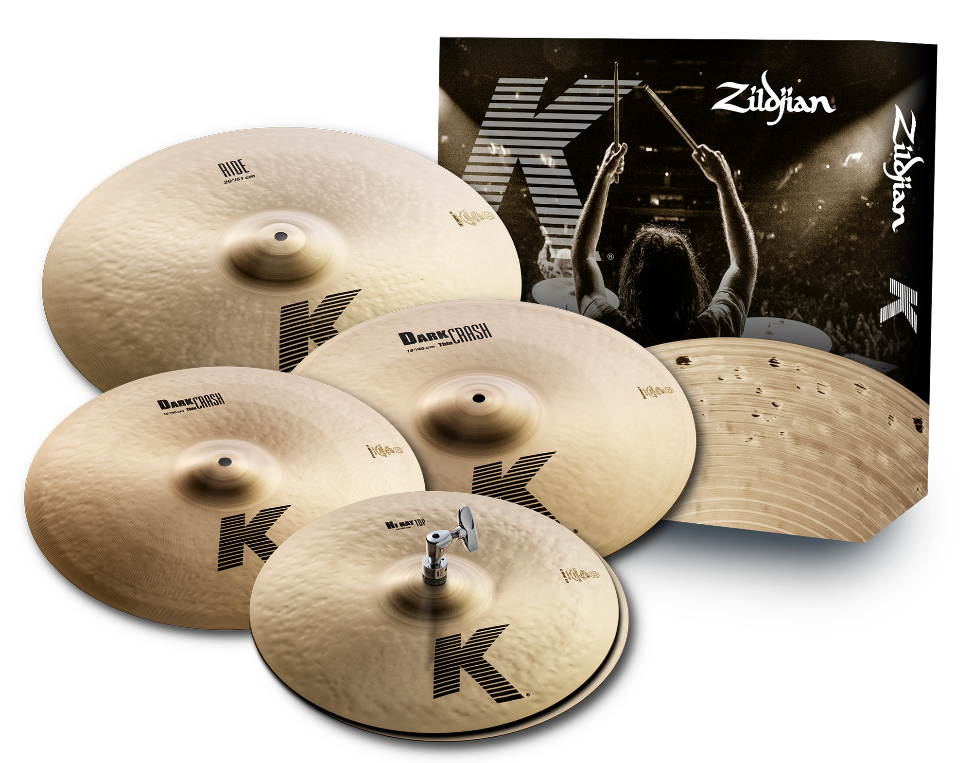 ZILDJIAN Beckenset, K Zildjian, Cymbal Pack, 14H/16+18Cr/20R