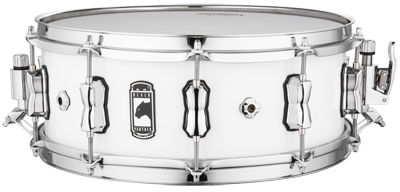 Gesamtansicht der Mapex Venom Snare in Arctic White