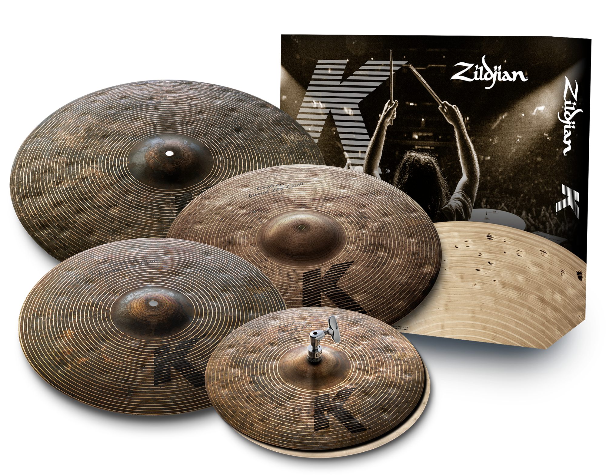 ZILDJIAN Beckenset, K Custom ZIKCSP46 Special Dry Cymbal Pack, 14H/16+18Cr/21R