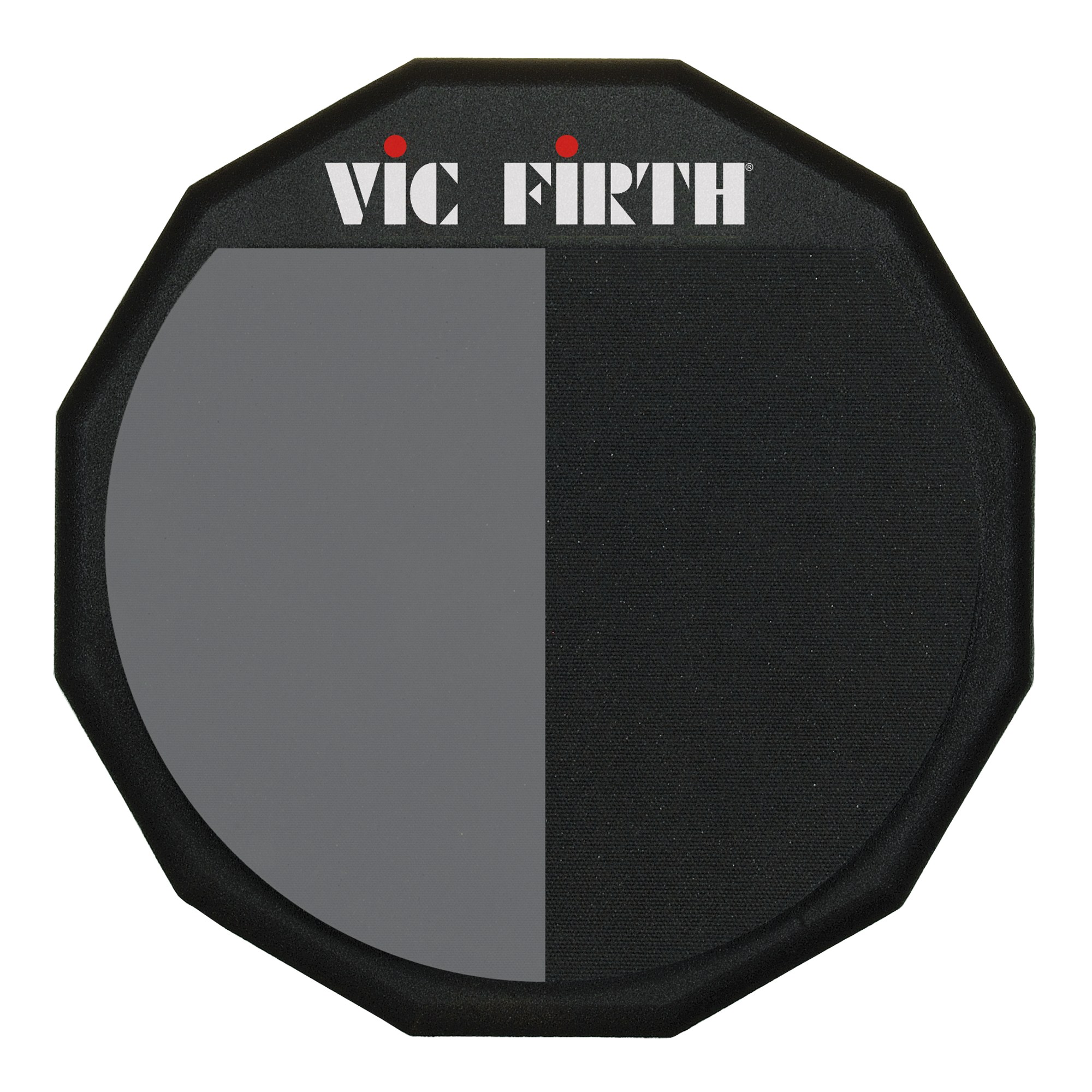VIC FIRTH Practice Pad, PAD12H, Hard Surface, 12"
