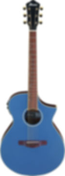 Frontansicht der Ibanez AEWC12-PMF in Prussian Blue