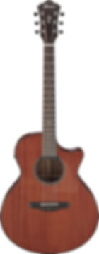 Ibanez AE440-LGS Frontalansicht – Platinum Collection in Natural Low Gloss