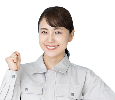 作業服の女性