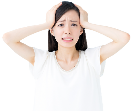 困り顔の女性