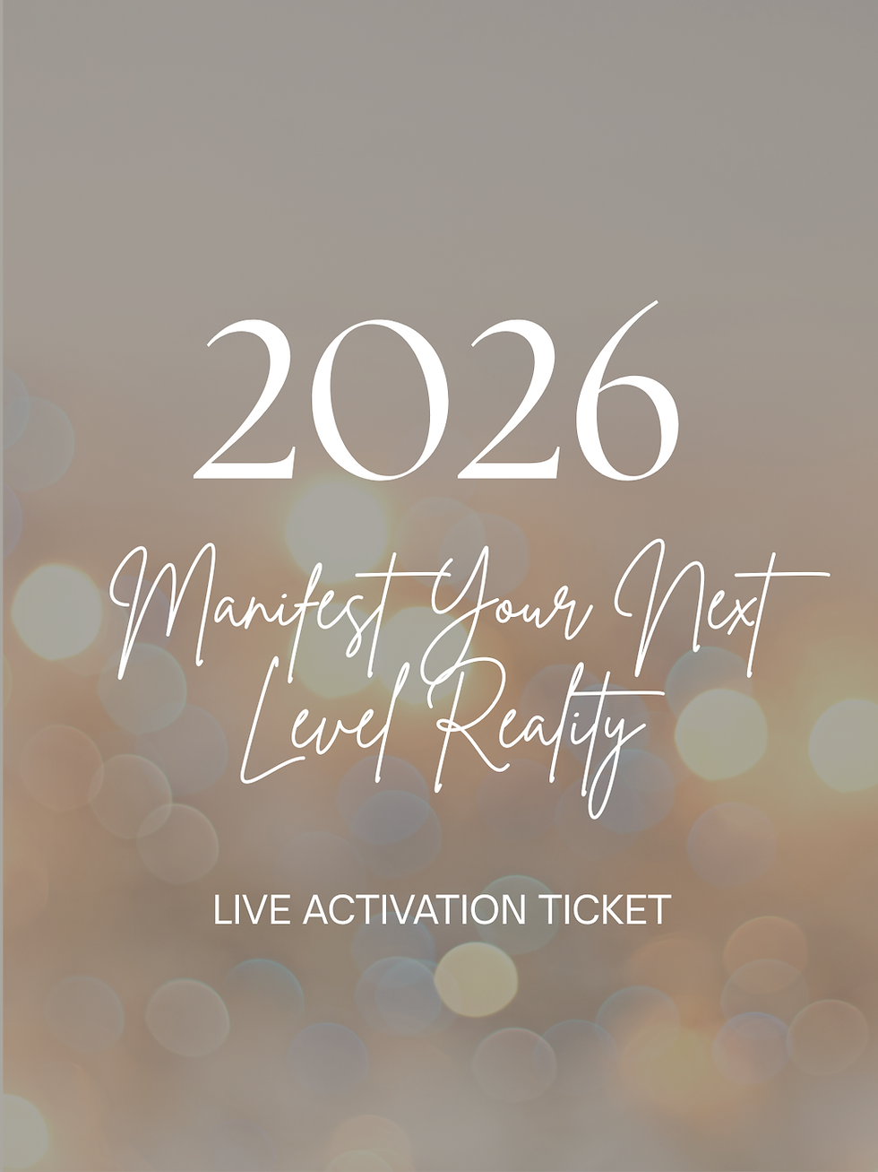 Live Activation On Dec 28 — Manifest Your 2026 Next Level Identity™