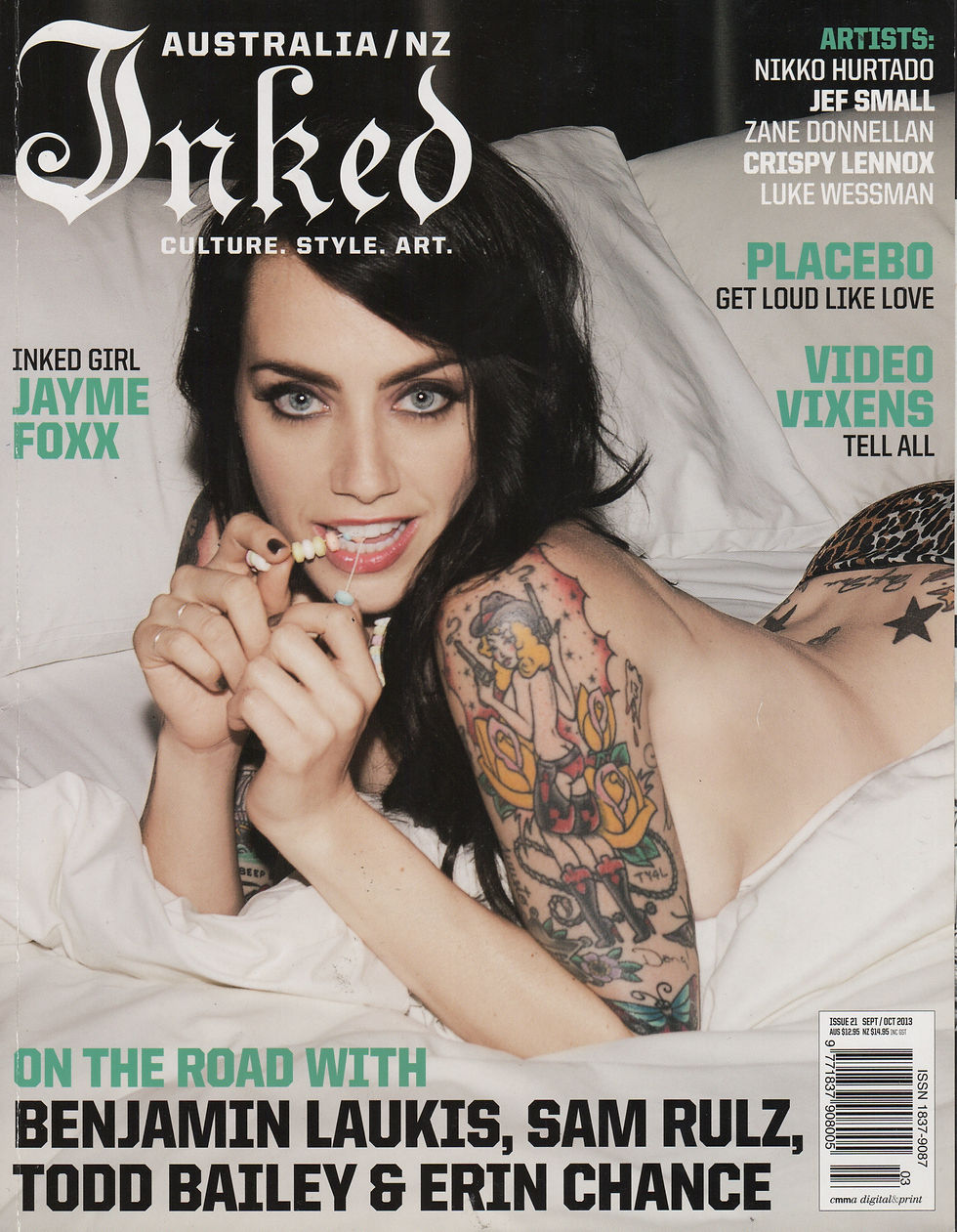 Zane article in Inked Sep/Oct 2013