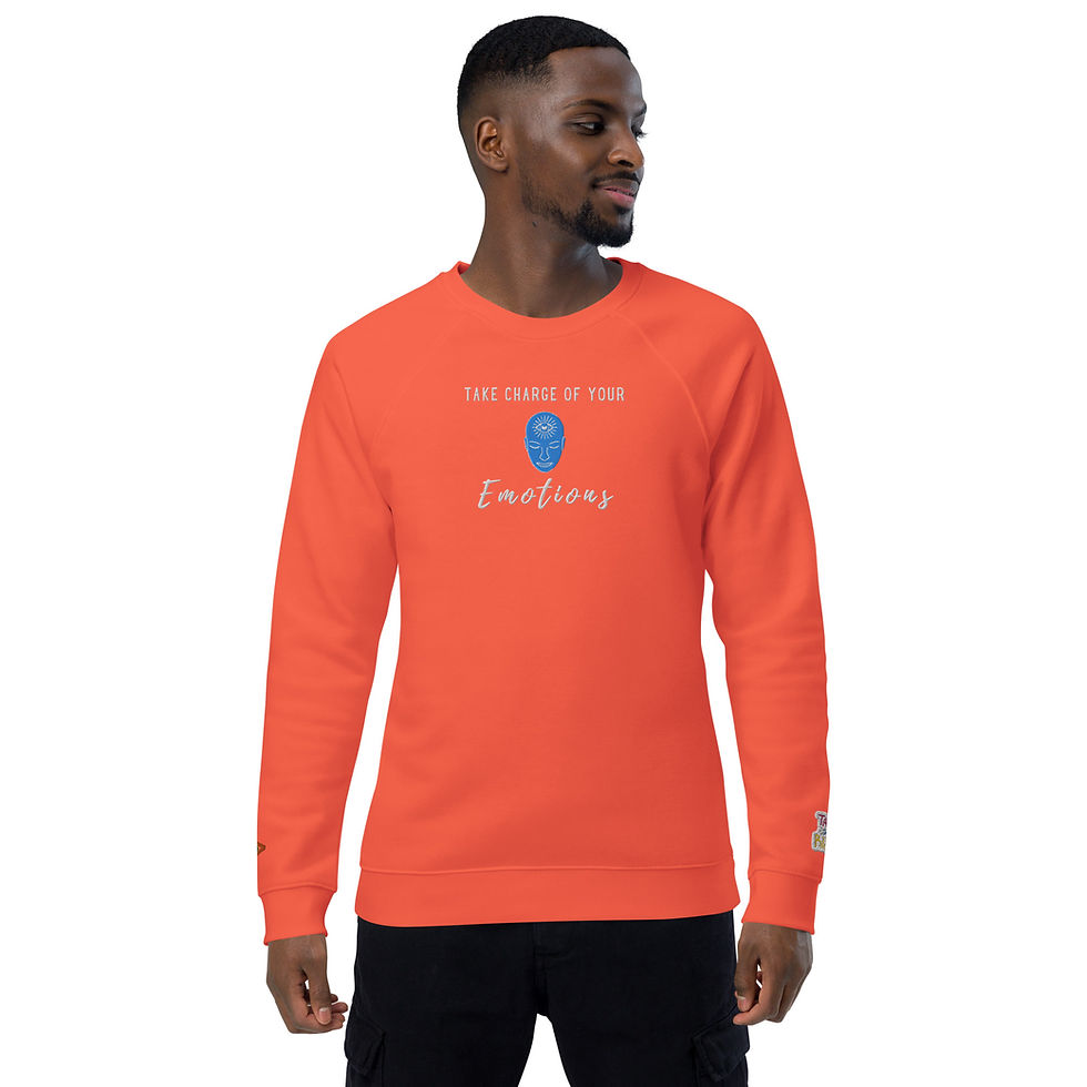 Thumbnail: VULN. "Emotions" - Embroidered+wrists - 100% Organic - ragalan sweatshirt