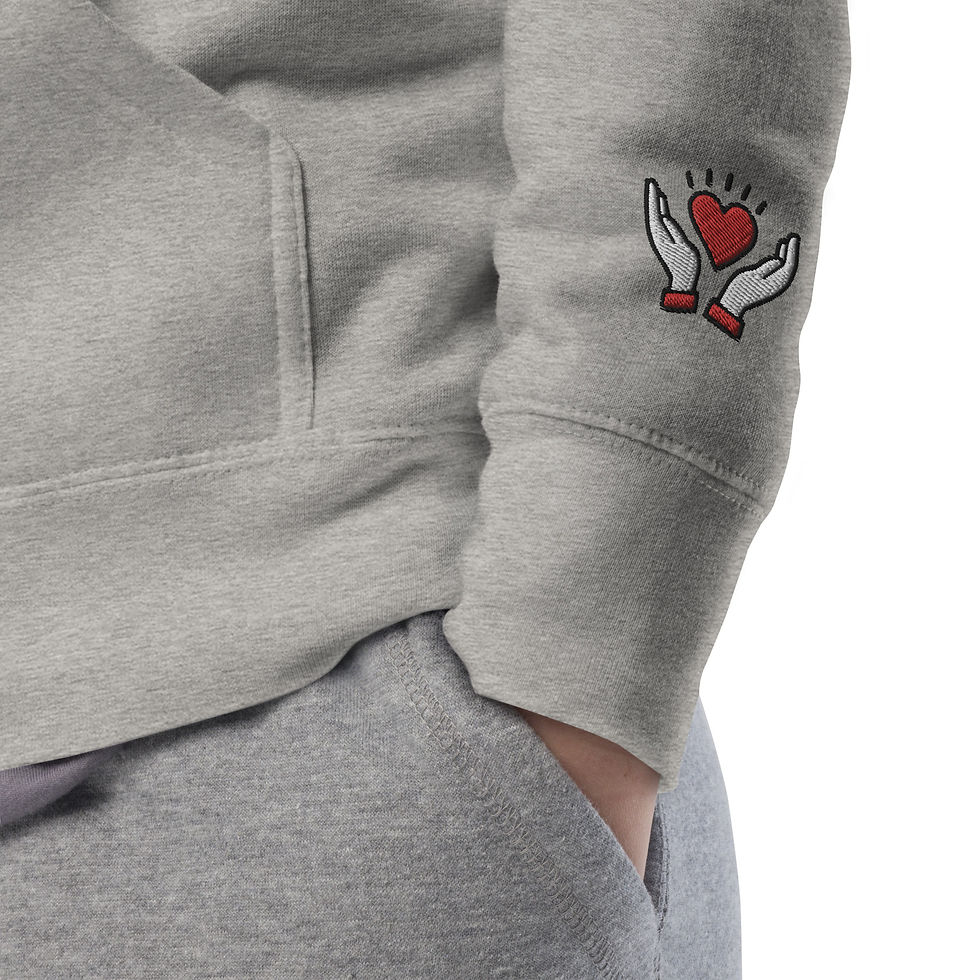 Thumbnail: SELF-EST. "Future Self" - Embroidered Logo+Wrists - Premium Cotton Hoodie