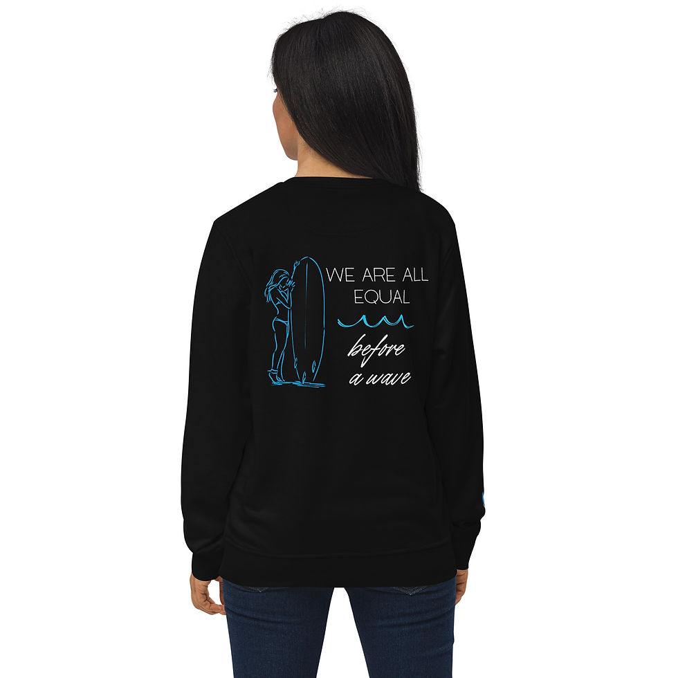 Thumbnail: SURF "We Are Equal" - Embroidered logo+wrist - 100% organic sweatshirt