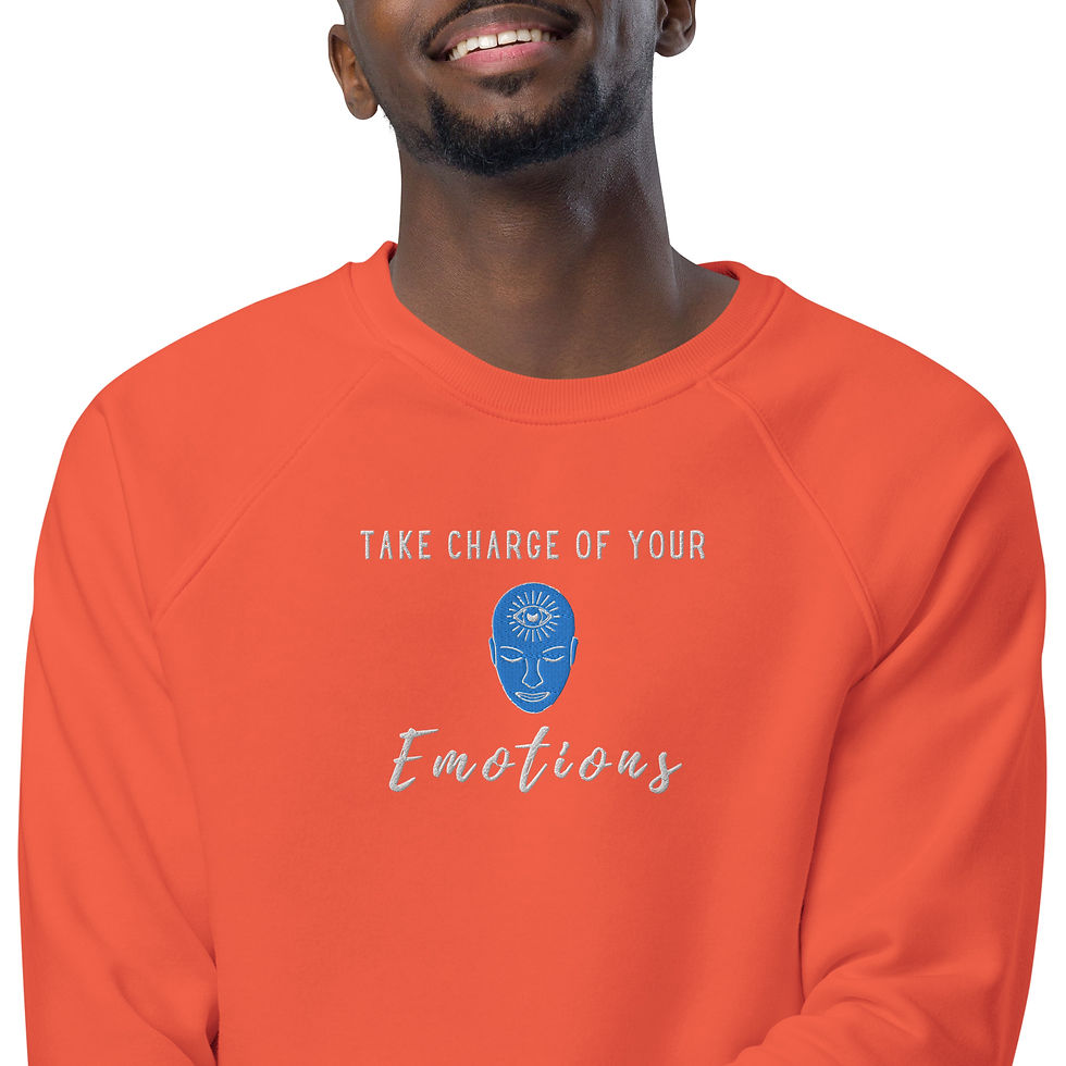 Thumbnail: VULN. "Emotions" - Embroidered+wrists - 100% Organic - ragalan sweatshirt