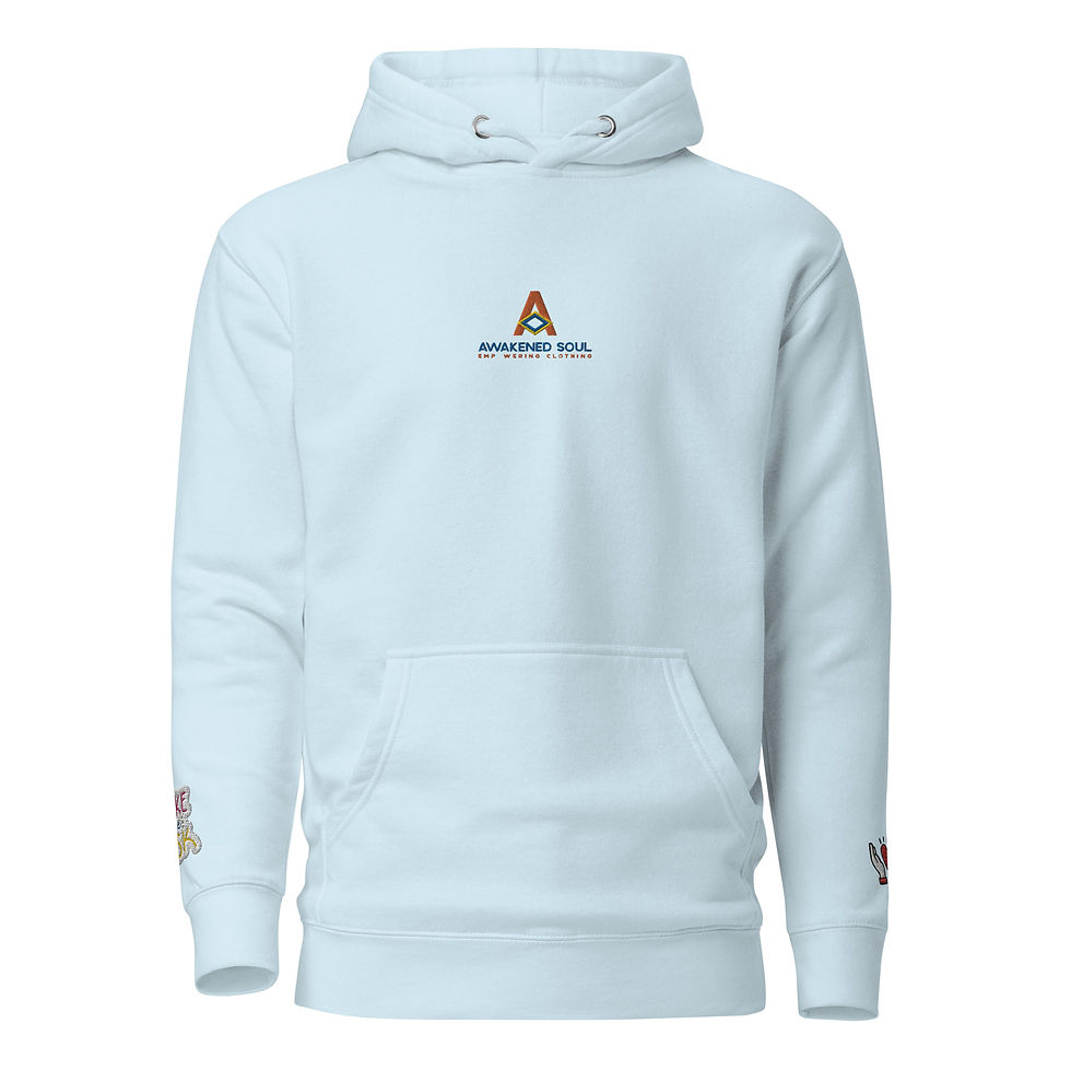 Thumbnail: SELF-EST. "Future Self" - Embroidered Logo+Wrists - Premium Cotton Hoodie