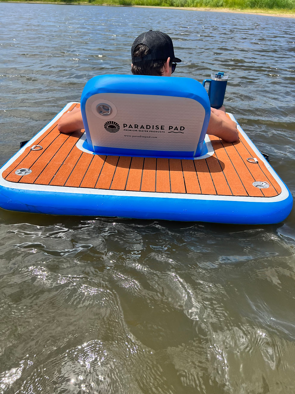 Inflatable Lake Chair Paradisepad
