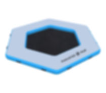 Pontoon boat accessories: Durable inflatable lake mat and boat gear for safety and fun.