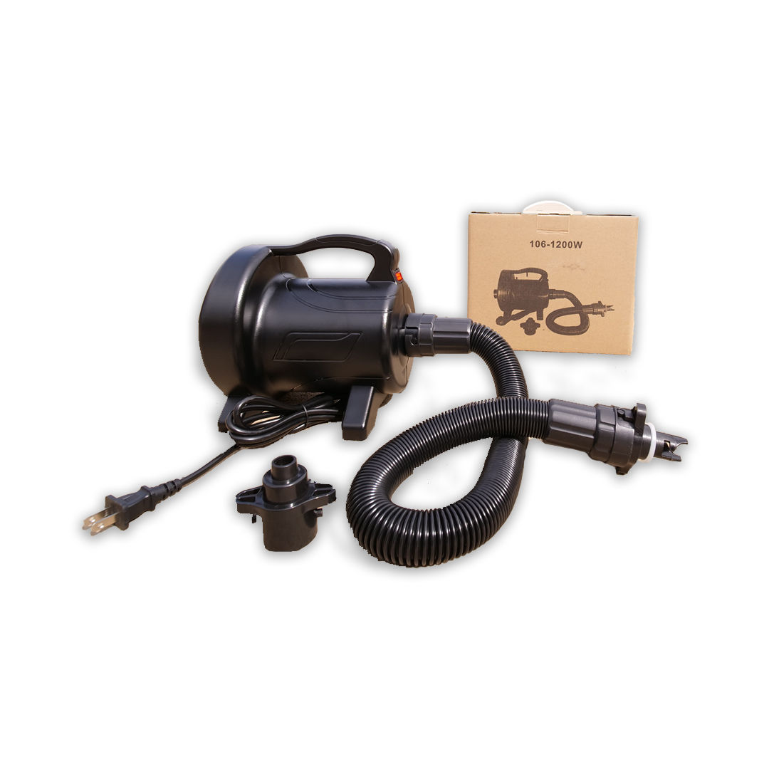 120 v compressor for inflatable lake pad, lake docks, paddleboards,