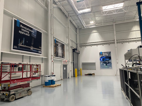 Installed large posters