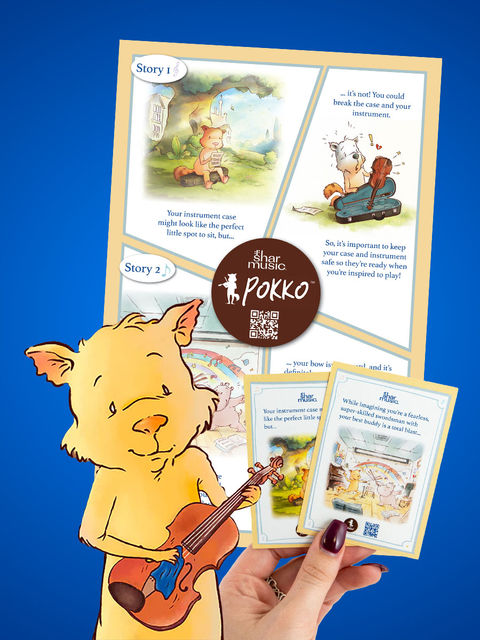 Mascot promo featuring the card and poster I designed